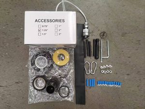 4UP series solar plastic impeller deep well pump accessories kit