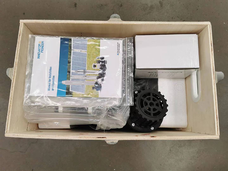 SWQ series solar surface pump wooden box packing