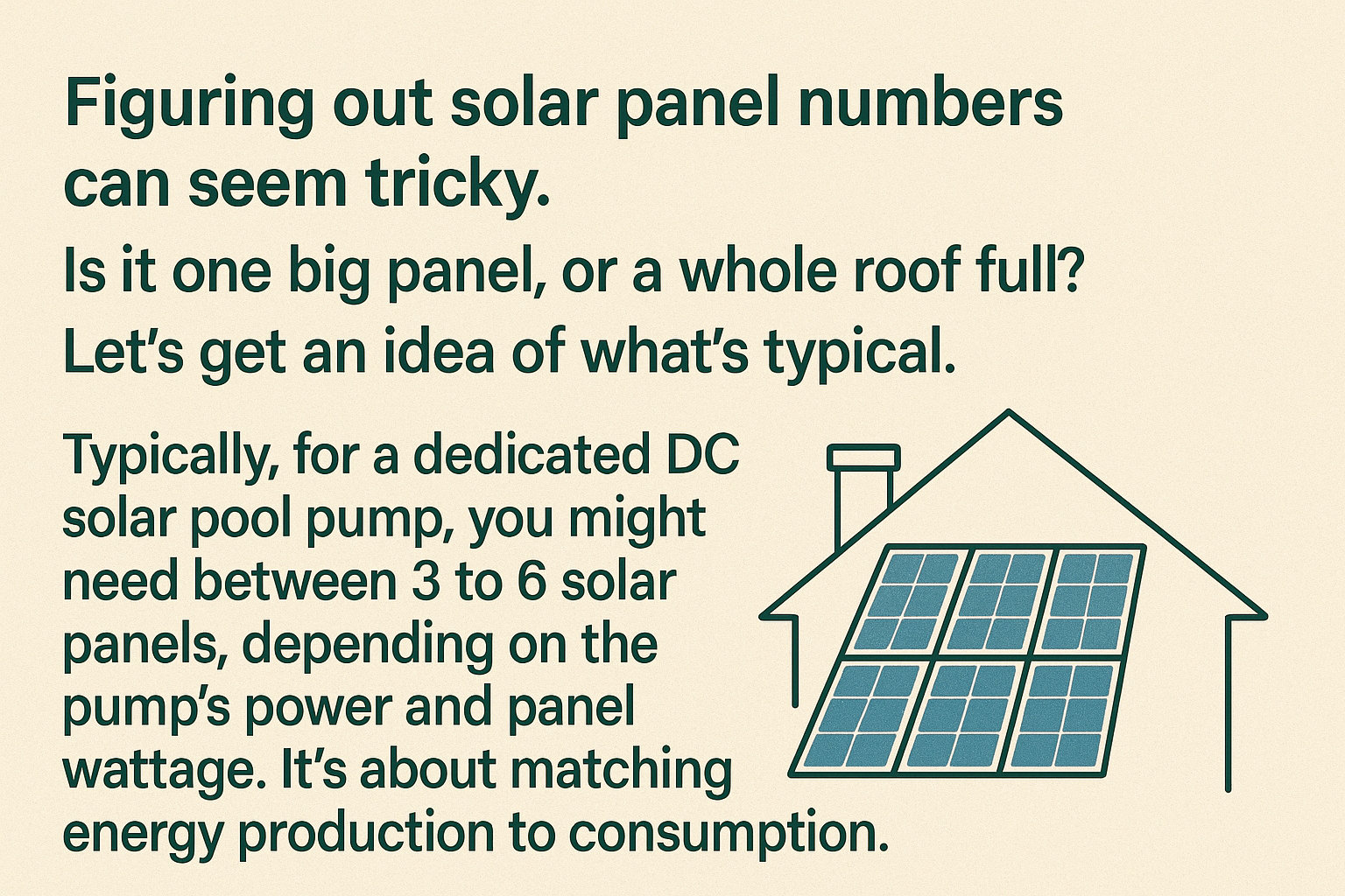 array of solar panels on a roof for pool system