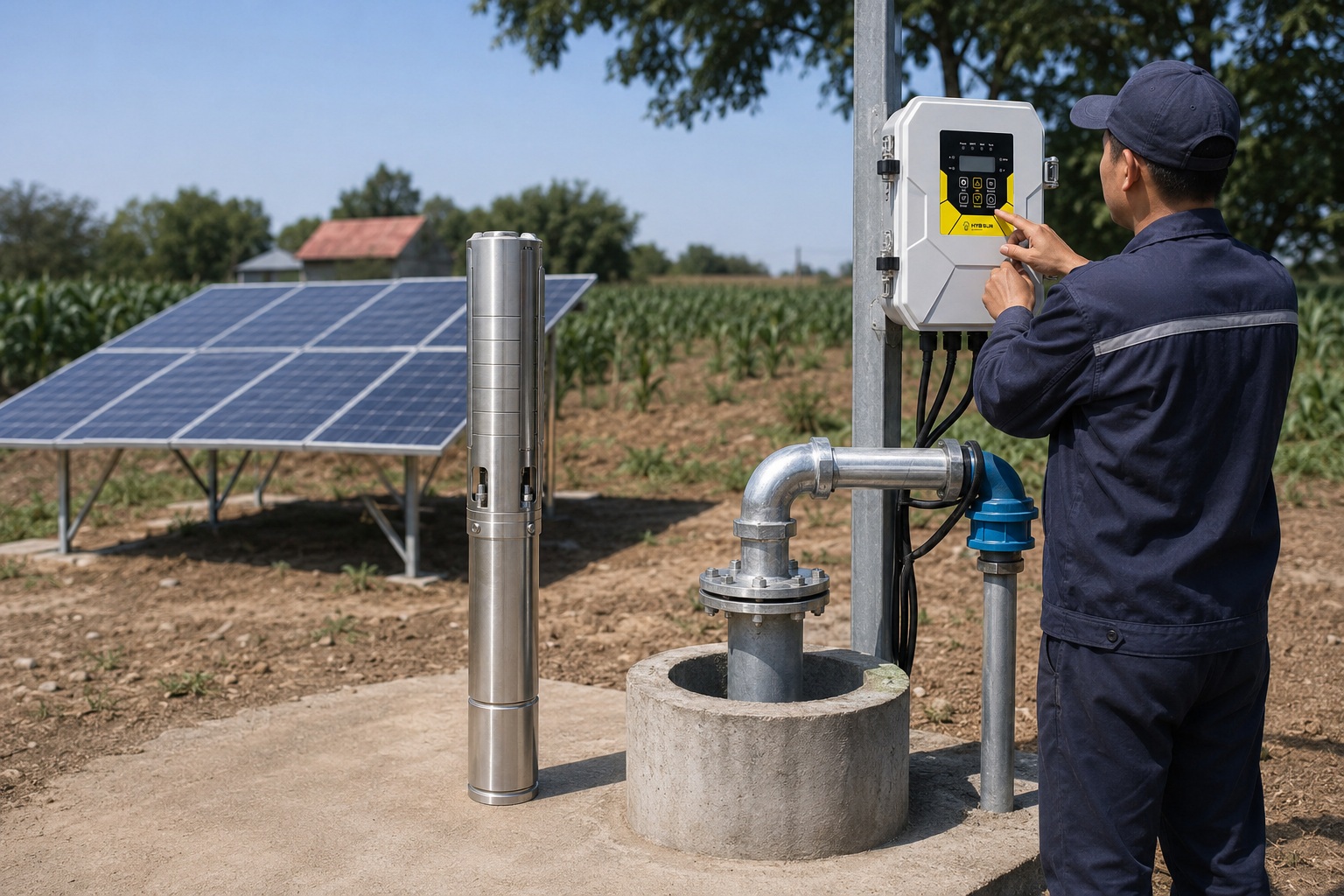 A collection of different types of water pumps on display